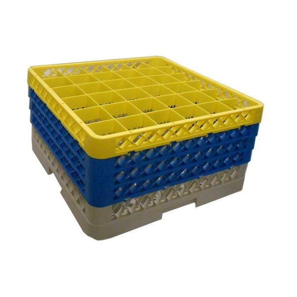 Genware 36 Comp Glass Rack With 4 Extenders pack of 1