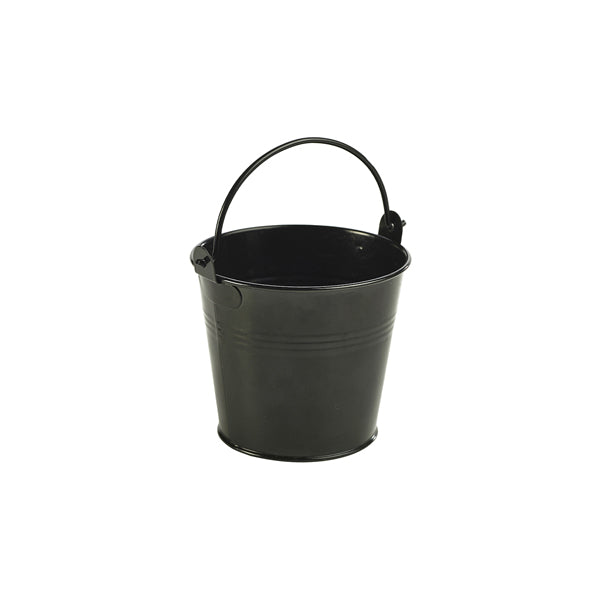 Galvanised Steel Serving Bucket 10cm Dia Black (Box of 12)
