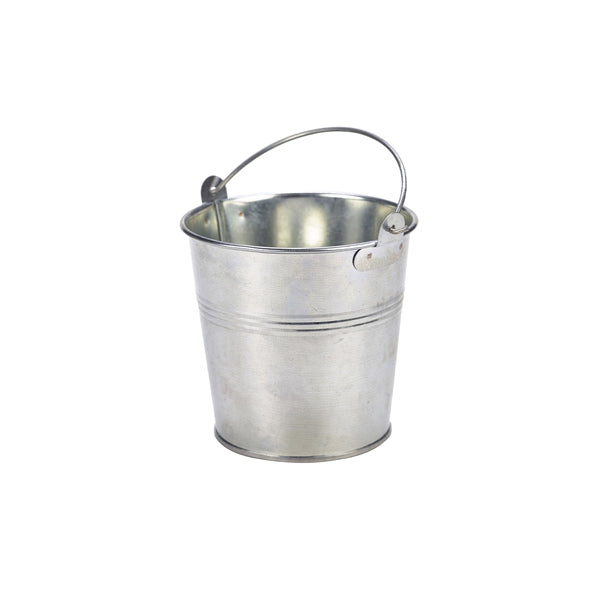 Galvanised Steel Serving Bucket 12cm Dia (Box of 12)