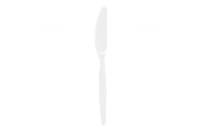 Antibacterial White Standard Knife – Reusable Cutlery