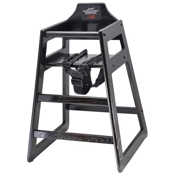 Wooden High Chair - Dark Wood pack of 1