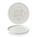 Studio Prints Kintsugi Agate Grey Walled Plate 10 2/8" Box 6