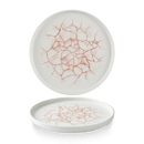 Studio Prints Kintsugi Coral Walled Plate 10 2/8" Box 6