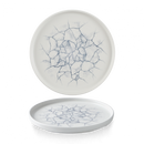 Studio Prints Kintsugi Pearl Grey Walled Plate 10 2/8" Box 6