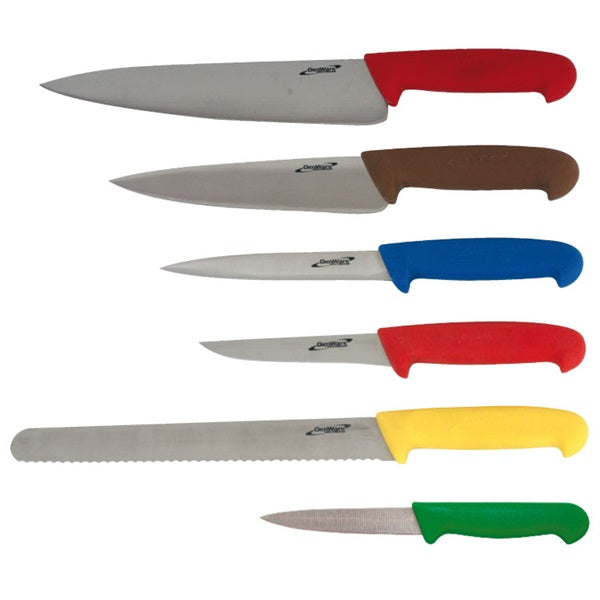 6 Piece Colour Coded Knife Set + Knife Wallet pack of 1