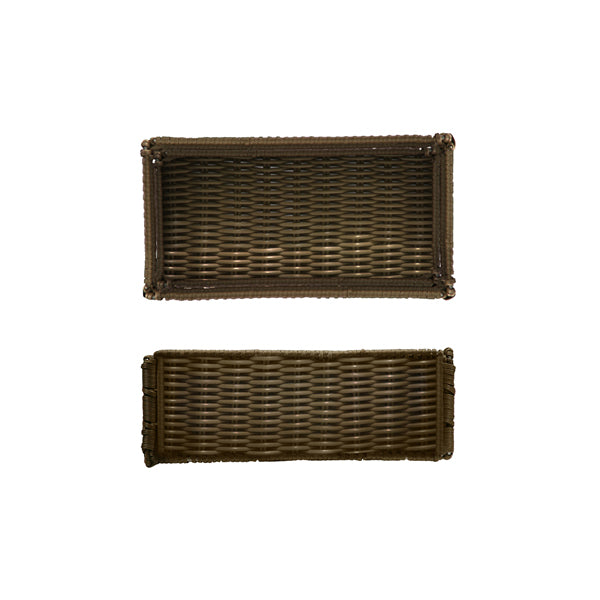 Foldable Polywicker GN 1/3 Basket 32.5 x 17.6 x 10cm pack of 1