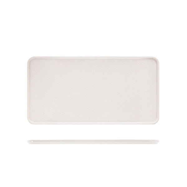 White Tokyo Melamine Bento Box Lid 34.8 x 18cm pack of 6