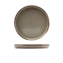 Terra Porcelain Grey Low Presentation Plate 21cm pack of 6