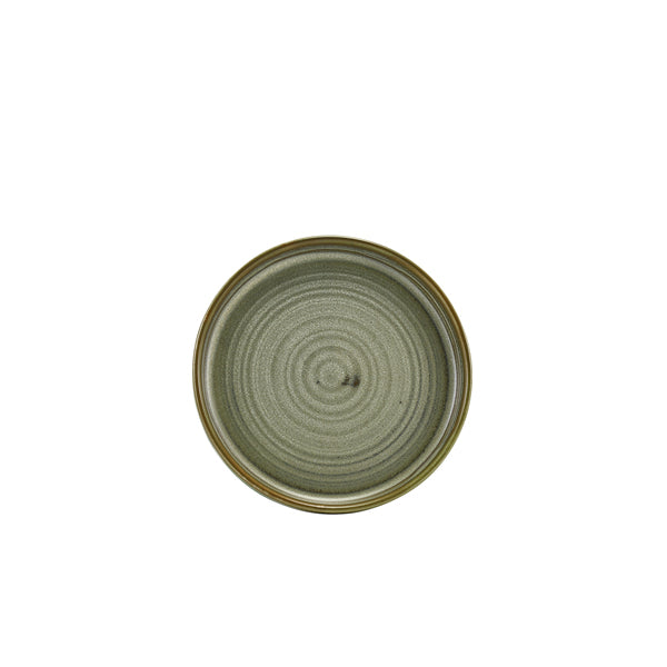Terra Porcelain Matt Grey Low Presentation Plate 14cm pack of 12