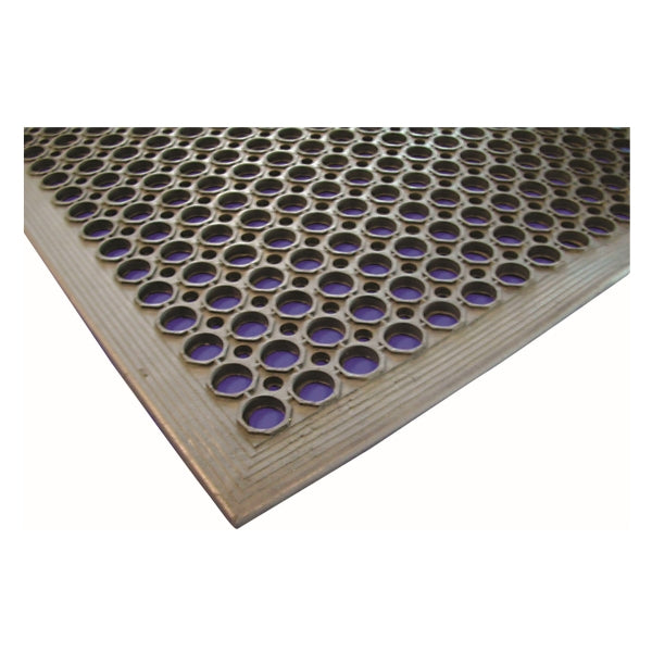 Black Rubber Kitchen Mat 90 x 150 x 1.4cm pack of 1