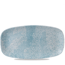 Aquamarine Med Tiles Chefs Oblong Plate 13 7/8X7 3/8" Box 6