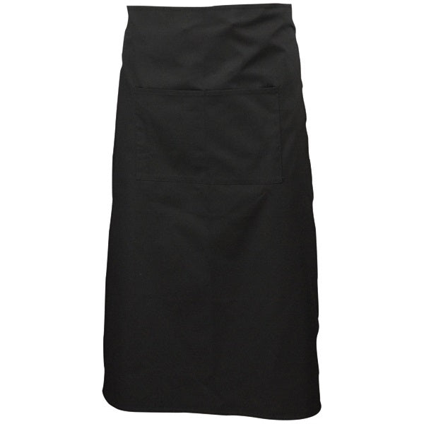 Black Waist Apron W/ Split Pocket 70cm Long