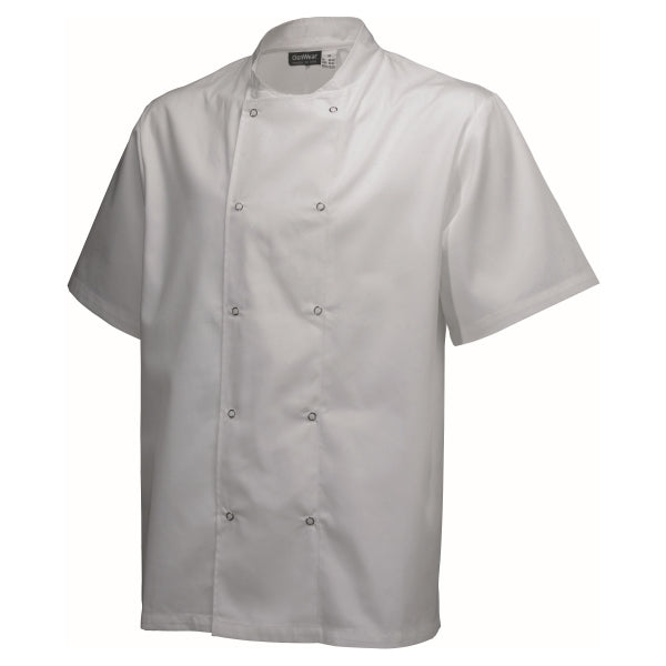 Basic Stud Jacket (Short Sleeve) White M Size
