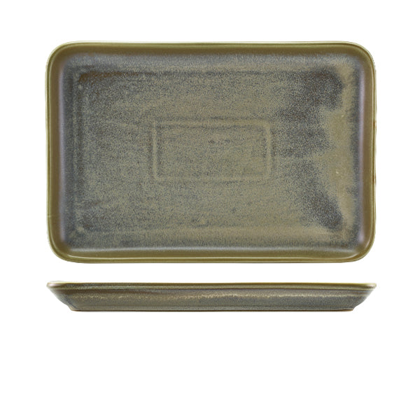 Terra Porcelain Matt Grey Rectangular Platter 30 x 20cm (Box of 3)