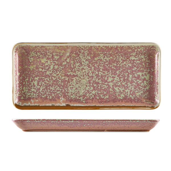 Terra Porcelain Rose Narrow Rectangular Platter 36 x 16.5cm (Box of 3)