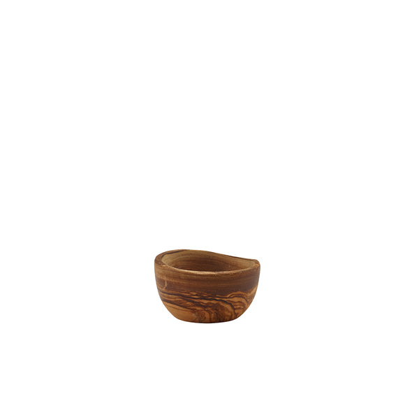 GenWare Olive Wood Rustic Dip Pot 5cl/1.75oz Box of 12