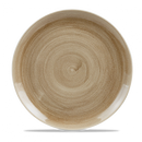 Stonecast Patina Antique Taupe Coupe Evolve Plate 12 3/4" Box 6