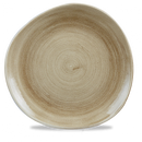 Stonecast Patina Antique Taupe Round Trace Plate 11 1/4" Box 12