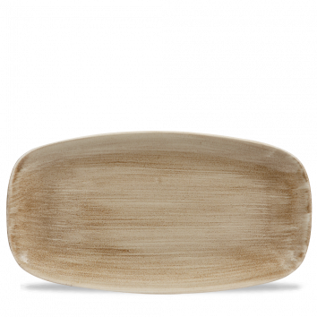 Stonecast Patina Antique Taupe Chefs Oblong Plate 13 7/8X7 3/8" Box 6