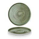 Stonecast Patina Burnished Green Walled Plate 10 2/8" Box 6