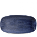 Stonecast Patina Cobalt Blue Chefs Oblong Plate 11 3/4X6" Box 12