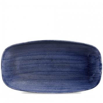 Stonecast Patina Cobalt Blue Chefs Oblong Plate 13 7/8X7 3/8" Box 6