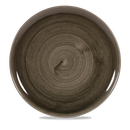 Stonecast Patina Iron Black Coupe Evolve Plate 12 3/4" Box 6