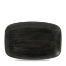 Stonecast Patina Iron Black Oblong Chefs Plate 12 X 7 4/5" Box 6