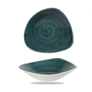 Stonecast Patina Rustic Teal Lotus Bowl 9.25" Box 12