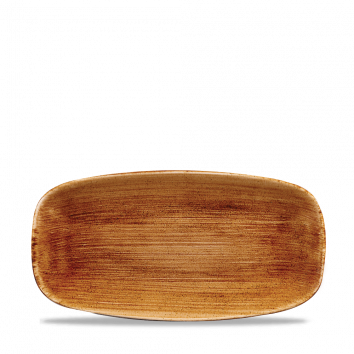 Stonecast Patina Vintage Copper Chefs Oblong Plate 11 3/4X6" Box 12