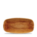 Stonecast Patina Vintage Copper Chefs Oblong Plate 11 3/4X6" Box 12