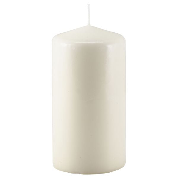 Pillar Candle 15cm H X 8cm Dia Ivory (Box of 6)