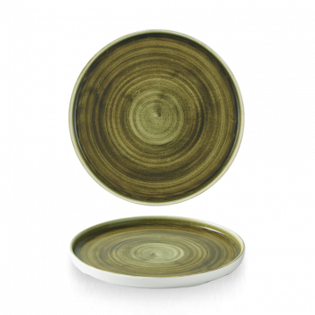 Stonecast Plume Green Walled Plate 8.67" Box 6