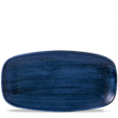 Stonecast Plume Ultramarine Chefs Oblong Plate 13 7/8X7 3/8" Box 6