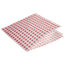 Greaseproof Paper Bags Red Gingham Print 17.5 x 17.5cm pack of 1