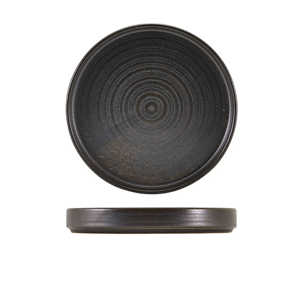 Terra Porcelain Cinder Black Presentation Plate 20.5cm (Box of 6)