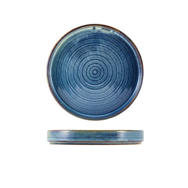 Terra Porcelain Aqua Blue Presentation Plate 18cm (Box of 6)