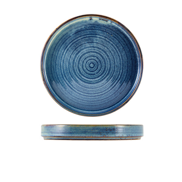 Terra Porcelain Aqua Blue Presentation Plate 20.5cm pack of 6