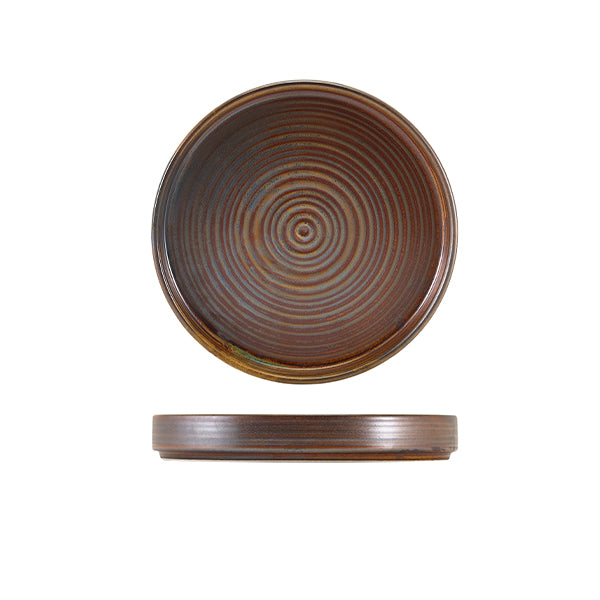 Terra Porcelain Rustic Copper Presentation Plate 18cm (Box of 6)