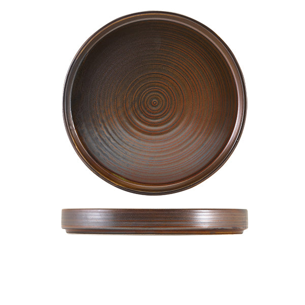 Terra Porcelain Rustic Copper Presentation Plate 26cm (Box of 6)