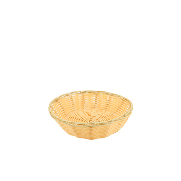 Round Polywicker Basket 7"Dia X 2" Deep (Box of 12)