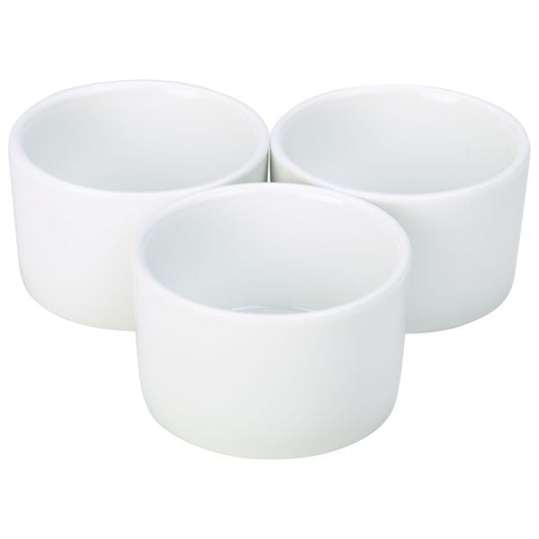 Stephens Porcelain Contemporary Smooth Ramekin 6.5cm/2.5" (Box of 6)