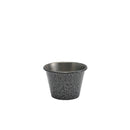 2.5oz Stainless Steel Ramekin Hammered Silver pack of 24