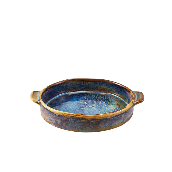 Terra Porcelain Aqua Blue Round Eared Dish 14.6cm (Box of 6)