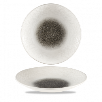 Raku Quartz Black Isla Deep Coupe Plate 10 5/8" Box 12