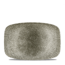 Raku Quartz Black Oblong Chefs Plate 12 X 7 4/5" Box 6