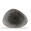 Raku Quartz Black Chefs Plate 10 3/8"X8" Box 12