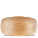 Raku Garnet Orange Chefs Oblong Plate 13 7/8X7 3/8" Box 6