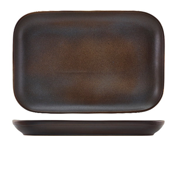 Terra Stoneware Antigo Rectangular Plate 34.5 x 23.5cm (Box of 6)