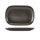 Terra Porcelain Black Rectangular Plate 24 x 16.5cm pack of 12